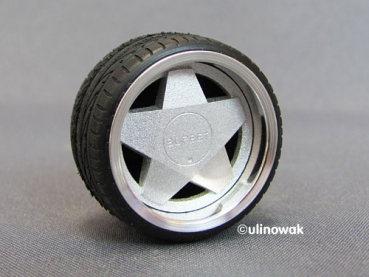 Preview: 99520-16 Alufelge 1:18 Borbet A-Design flacher Deckel 16" uni FLACHBETT
