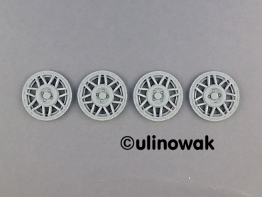 18I #552 Snowflake-Design 3-tlg. Resine Felgeneinsatz 18 Zoll 1:18