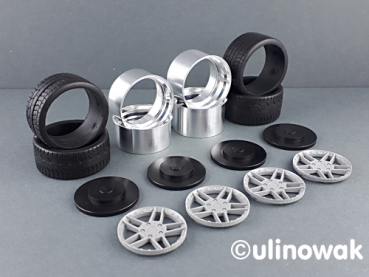 Preview: 99045-19 Alufelge 1:18 Schnitzer-Design 19 Zoll uni