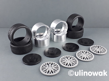 Preview: 99059-19S Alufelge 1:18 BBS Le Mans-Design schmal 19 Zoll uni