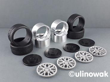 Preview: 99068-19S Alufelge 1:18 BBS RS GT-Design schmal 19 Zoll uni