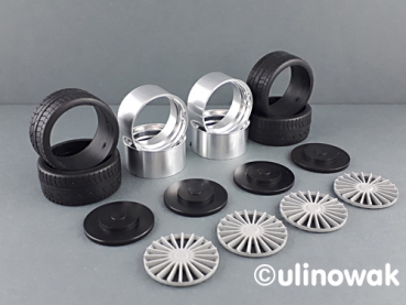 Preview: 99075-19S Alufelge 1:18 Alpina Classic-Design schmal 19 Zoll uni