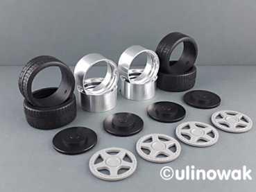 Preview: 99079-19S Alufelge 1:18 OZ Futura-Design schmal 19 Zoll uni