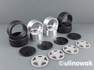 Preview: 99082-19S Alufelge 1:18 Hamann-Design schmal 19 Zoll uni