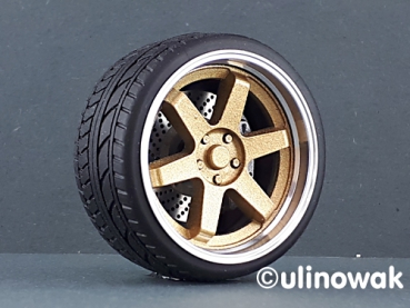 Alufelge 1:18 TE37 Design 18 Zoll uni