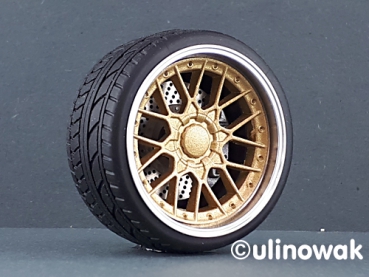 Preview: 99531-18 Alufelge 1:18 BBS RS 2-Design 18 Zoll uni