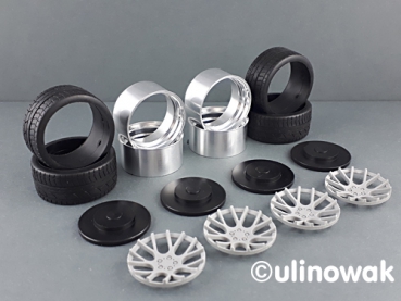 Preview: 99533-19S Alufelge 1:18 Vossen Concave-Design schmal 19 Zoll uni