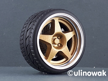 Alufelge 1:18 Compomotive 5 Spoke-Design 18 Zoll uni