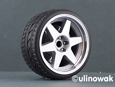 Alufelge 1:18 Compomotive 6 Spoke-Design 18 Zoll uni