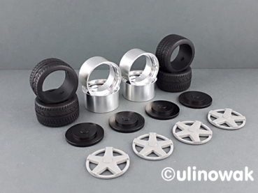 Preview: 99553-18 Alufelge 1:18 Azev A-Design 18 Zoll uni