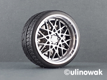 99554-19S Alufelge 1:18 Rotiform BLQ-Design schmal 19 Zoll uni