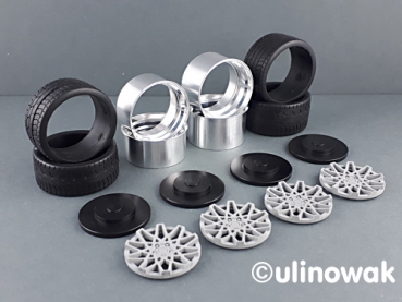 Preview: 99555-19 Alufelge 1:18 Rotiform BLQ-Design concave 19 Zoll uni