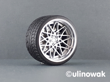 Preview: 99555-19 Alufelge 1:18 Rotiform BLQ-Design concave 19 Zoll uni