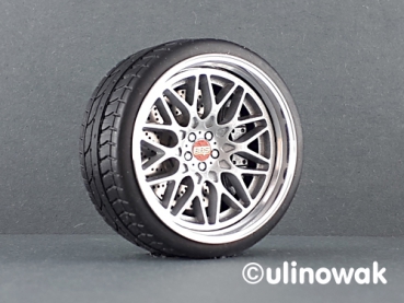 99556-19S Alufelge 1:18 BBS RX-R-Design schmal 19 Zoll uni