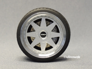 Alufelge 1:18 Zender 8 Stern-Design 16 Zoll uni