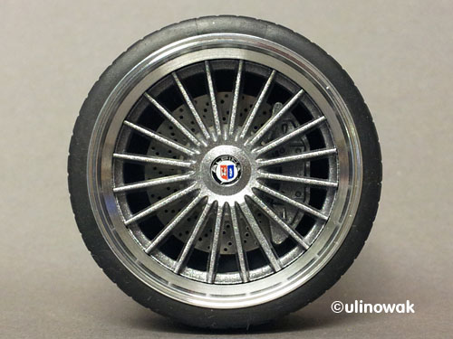 Cerchi In Alluminio Scala 1:18 SDmodelcartuning - Modello Alpina Tipo2 16 Pollici, Nuovi, Vari Colori