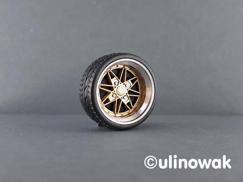 Modellbau-Nowak - 15 inch universal wheel and tire set Work Equipe 