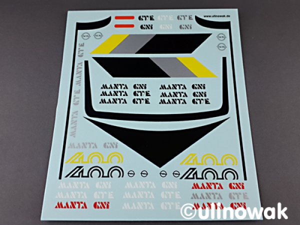 14901 Decalbogen Manta Motorsport Opel Manta B 1:18